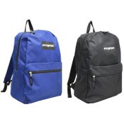 Wholesale - 17" SOLID BACKPACK 2-ASST COLORS C/P 24, UPC: 768410276100